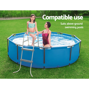 Bestway Pool Ladder 84cm 2 Step Above Ground Swimming Pools Removable Steps Stairs - SportZone.co.nz