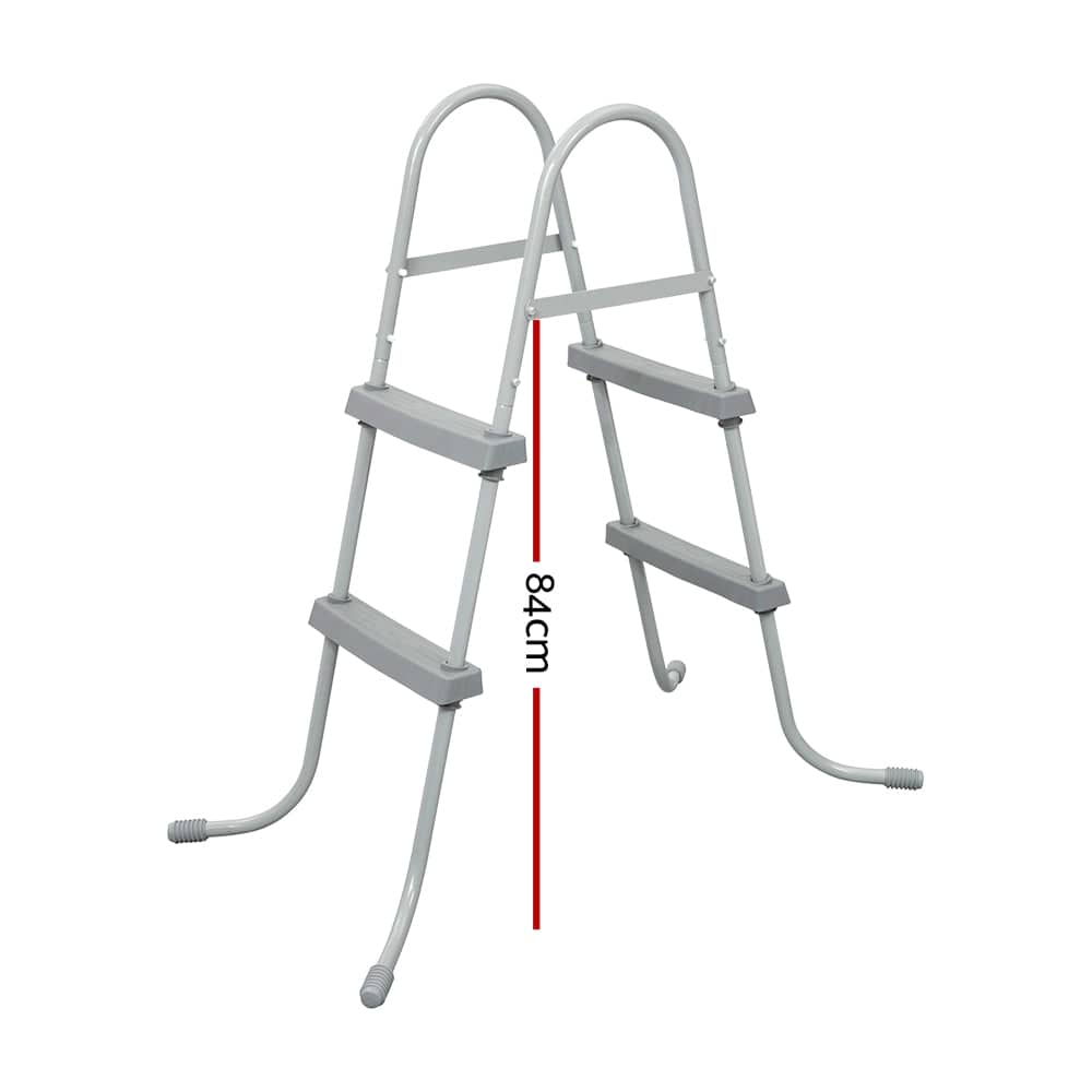 Bestway Pool Ladder 84cm 2 Step Above Ground Swimming Pools Removable Steps Stairs - SportZone.co.nz