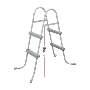 Bestway Pool Ladder 84cm 2 Step Above Ground Swimming Pools Removable Steps Stairs - SportZone.co.nz