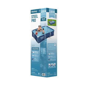 Bestway Swimming Pool 221x150x43cm Steel Frame Above Ground Pools 1200L - SportZone.co.nz
