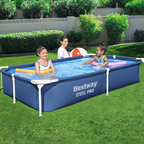 Bestway Swimming Pool 221x150x43cm Steel Frame Above Ground Pools 1200L - SportZone.co.nz