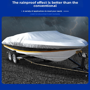 Black Heavy Duty Waterproof V-Hull Boat Cover 11-13FT Marine Grade Outdoor UV Protection for Australian Storage and Mooring - SportZone.co.nz