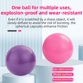 Black Professional Pilates Ring & Yoga Ball Set - Multipurpose Home Fitness Equipment for Whole - Body Core Training & Pelvic Floor Strengthening - SportZone.co.nz