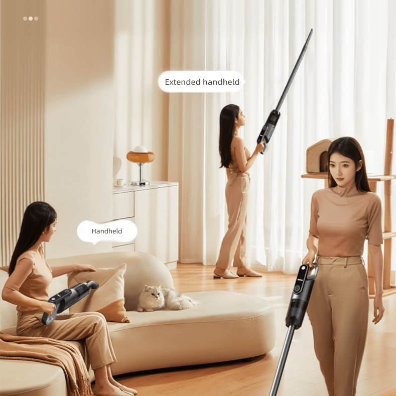 Black spray - painted model Wireless Stick Vacuum Cleaner with 14000Pa Suction, HEPA Filter & 350ml Water Tank for Wet Dry Cleaning, Ideal for Home Use - SportZone.co.nz