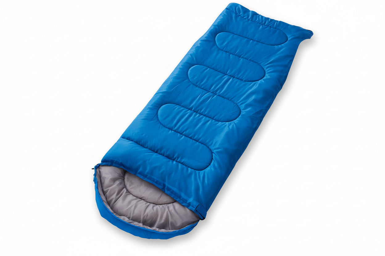 Blue 0.7kg Ultra - Lightweight Compact Sleeping Bag | Portable Outdoor Camping & Travel Gear | Breathable Warm Weather Sleep System - SportZone.co.nz