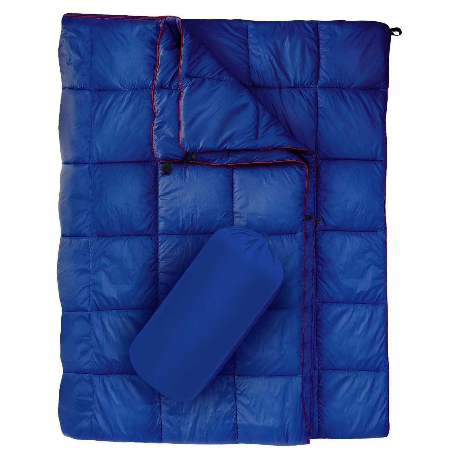 Blue Compact Lightweight Quilted Blanket - SportZone.co.nz