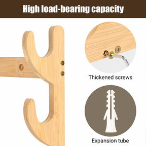 Bow Rack, Wall Mount Sword Holder, Wooden Wall Mount Bow Hanger Heavy Duty Archery Bows Wall Holder for Compound & Recurve Bows, Only Rack, 1 Pcs, 15.35x11.81x1.57 15.35" x 11.81" x 1.57" Beige - SportZone.co.nz