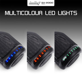 BULLET SX-2000 500W Self Balancing Hoverboard Scooter with LED Lights - Black - SportZone.co.nz