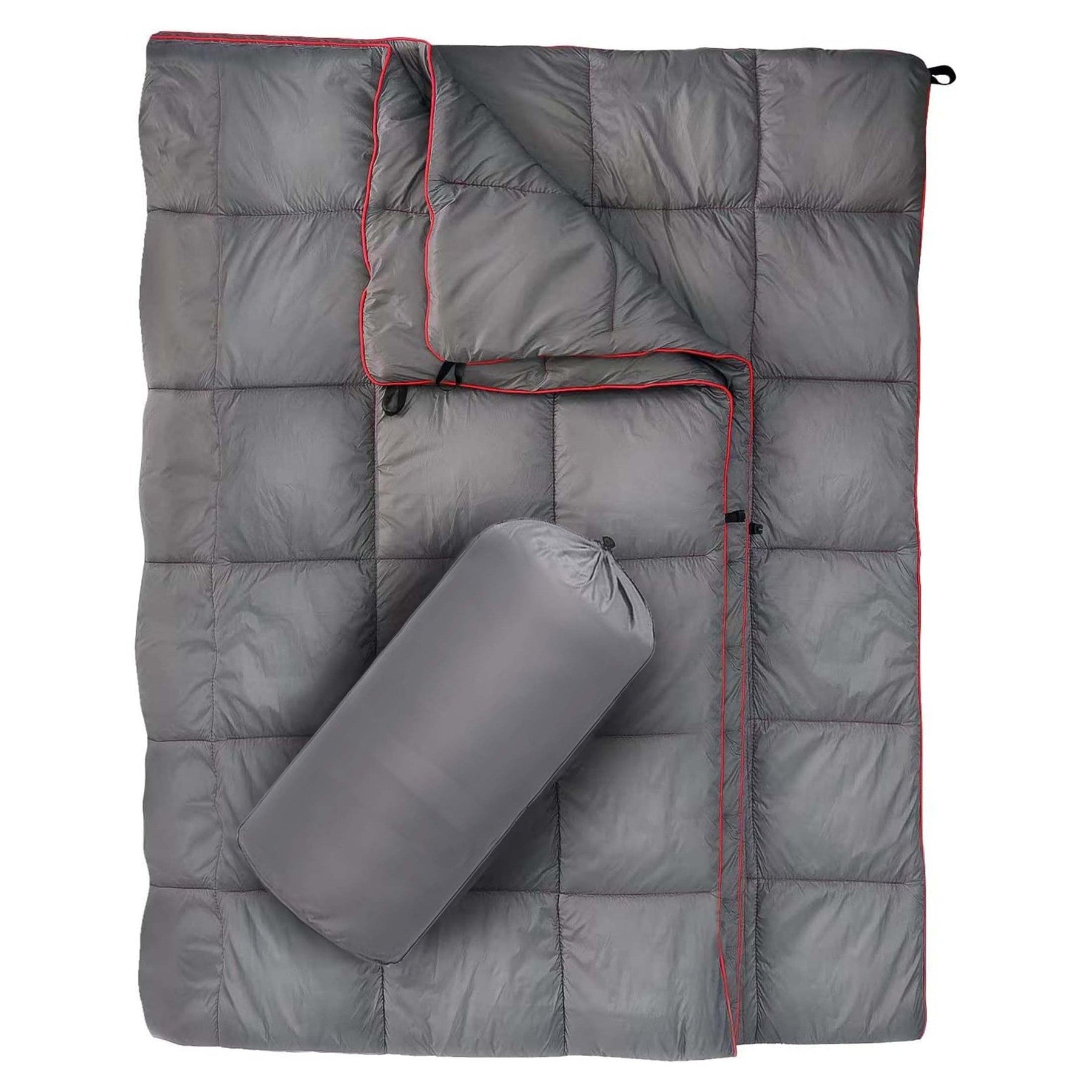 Camping Quilt Blanket NZ | Lightweight Outdoor Sleeping Blanket - Grey - SportZone.co.nz