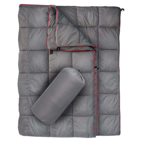 Camping Quilt Blanket NZ | Lightweight Outdoor Sleeping Blanket - Grey - SportZone.co.nz