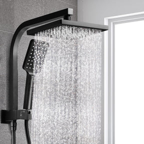 Cefito 8'' Rain Shower Head Set Handheld Square High Pressure Black - SportZone.co.nz