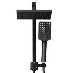 Cefito 8'' Rain Shower Head Set Handheld Square High Pressure Black - SportZone.co.nz