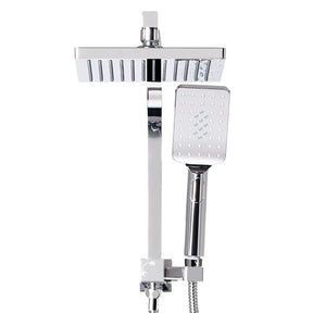 Cefito 8'' Rain Shower Head Set Handheld Square High Pressure Chrome - SportZone.co.nz