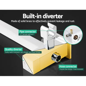 Cefito 8'' Rain Shower Head Set Handheld Square High Pressure wins Tap Chrome - SportZone.co.nz