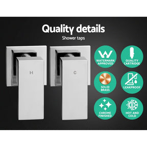 Cefito 8'' Rain Shower Head Set Handheld Square High Pressure wins Tap Chrome - SportZone.co.nz