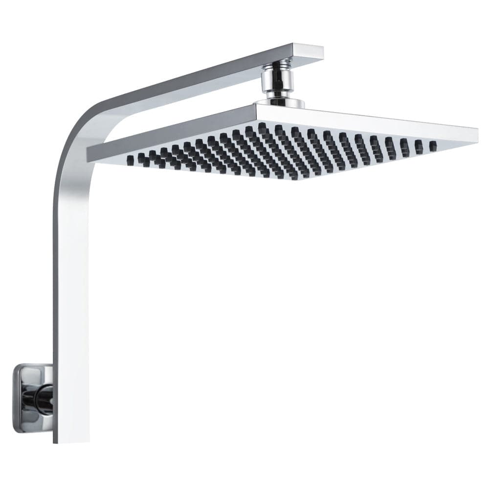 Cefito 8'' Rain Shower Head Wall Arm Square High Pressure Chrome - SportZone.co.nz