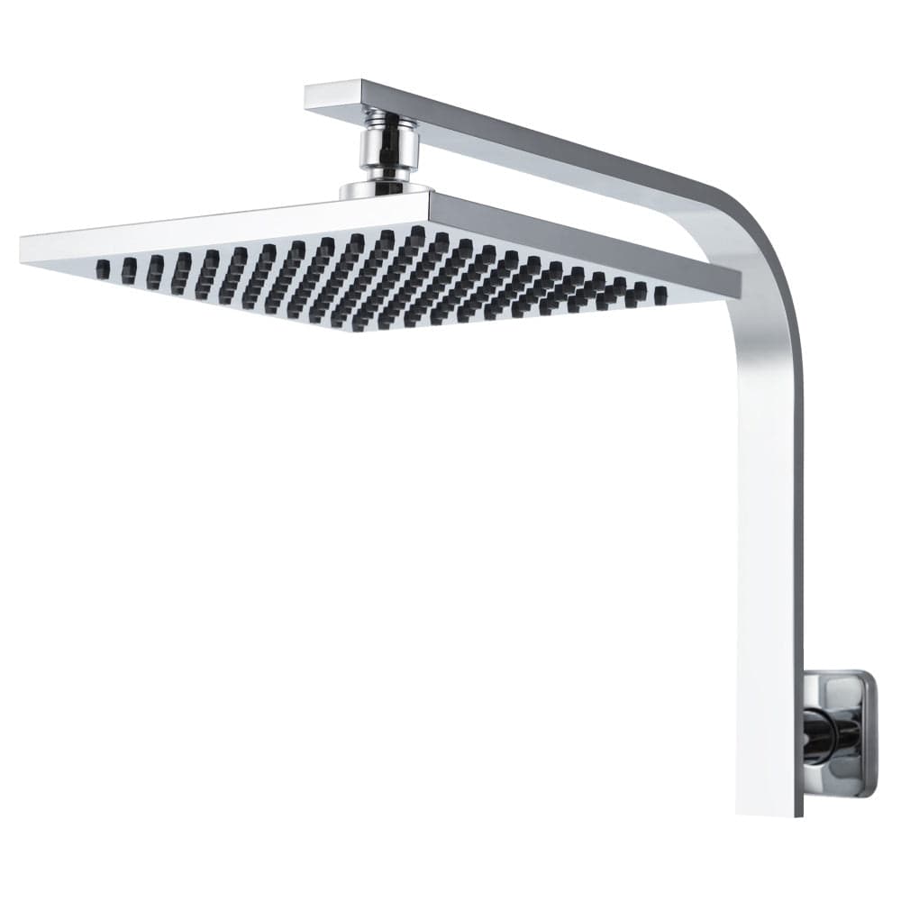 Cefito 8'' Rain Shower Head Wall Arm Square High Pressure Chrome - SportZone.co.nz