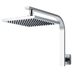 Cefito 8'' Rain Shower Head Wall Arm Square High Pressure Chrome - SportZone.co.nz