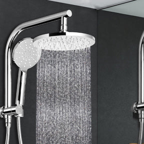 Cefito 9'' Rain Shower Head Set Handheld Round High Pressure Chrome - SportZone.co.nz