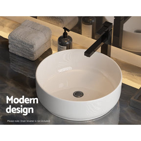 Cefito Bathroom Basin Ceramic Vanity Sink Hand Wash Bowl 35x12cm - SportZone.co.nz
