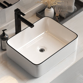 Cefito Bathroom Basin Ceramic Vanity Sink Hand Wash Bowl Above Counter 48x37cm - SportZone.co.nz