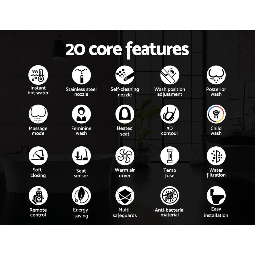 Cefito Bidet Electric Toilet Seat Cover Remote Control - SportZone.co.nz