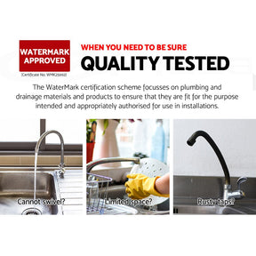 Cefito Kitchen Mixer Tap Mixer Round Sink Faucet Basin Laundry Chrome - SportZone.co.nz