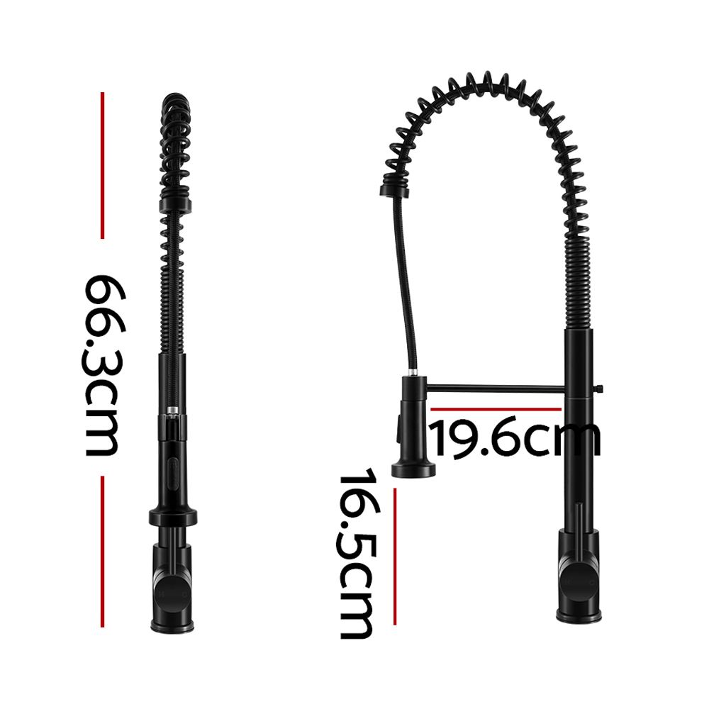 Cefito Kitchen Mixer Tap Pull Down 2 Modes Sink Faucet Basin Laundry Black - SportZone.co.nz