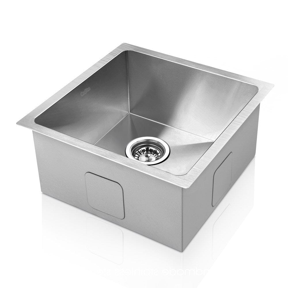 Cefito Kitchen Sink 36X36CM Stainless Steel Nano Basin Single Bowl Silver - SportZone.co.nz
