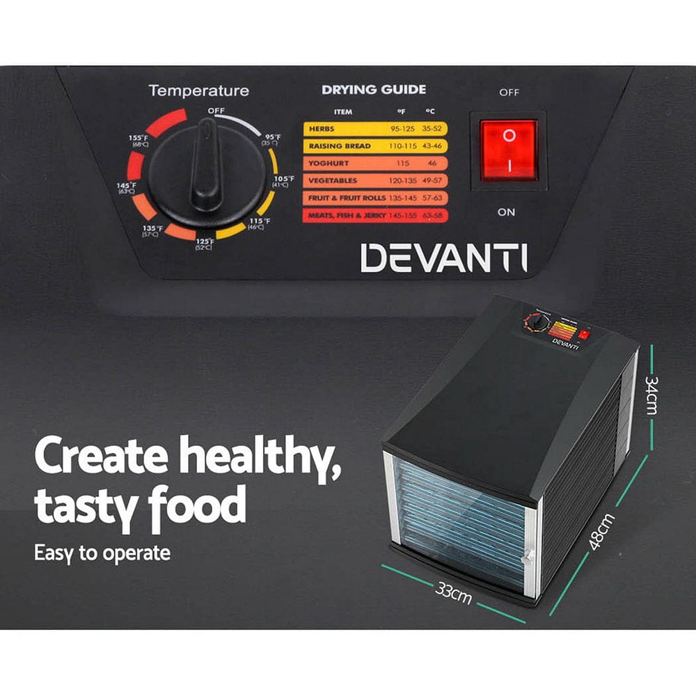 Devanti 10 Trays Food Dehydrator - SportZone.co.nz