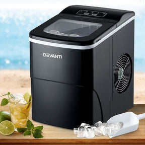 Devanti 12kg Ice Maker Machine Black - SportZone.co.nz