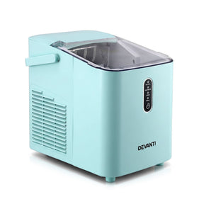 Devanti 12KG Ice Maker Machine Bullet Ice Cube Portable Green - SportZone.co.nz