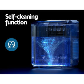 Devanti 12kg Ice Maker Machine Portable Ice Cube Tray Bar Countertop 2L Black - SportZone.co.nz