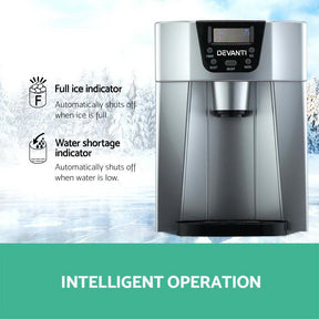 Devanti 12kg Ice Maker Machine with Water Dispenser - SportZone.co.nz