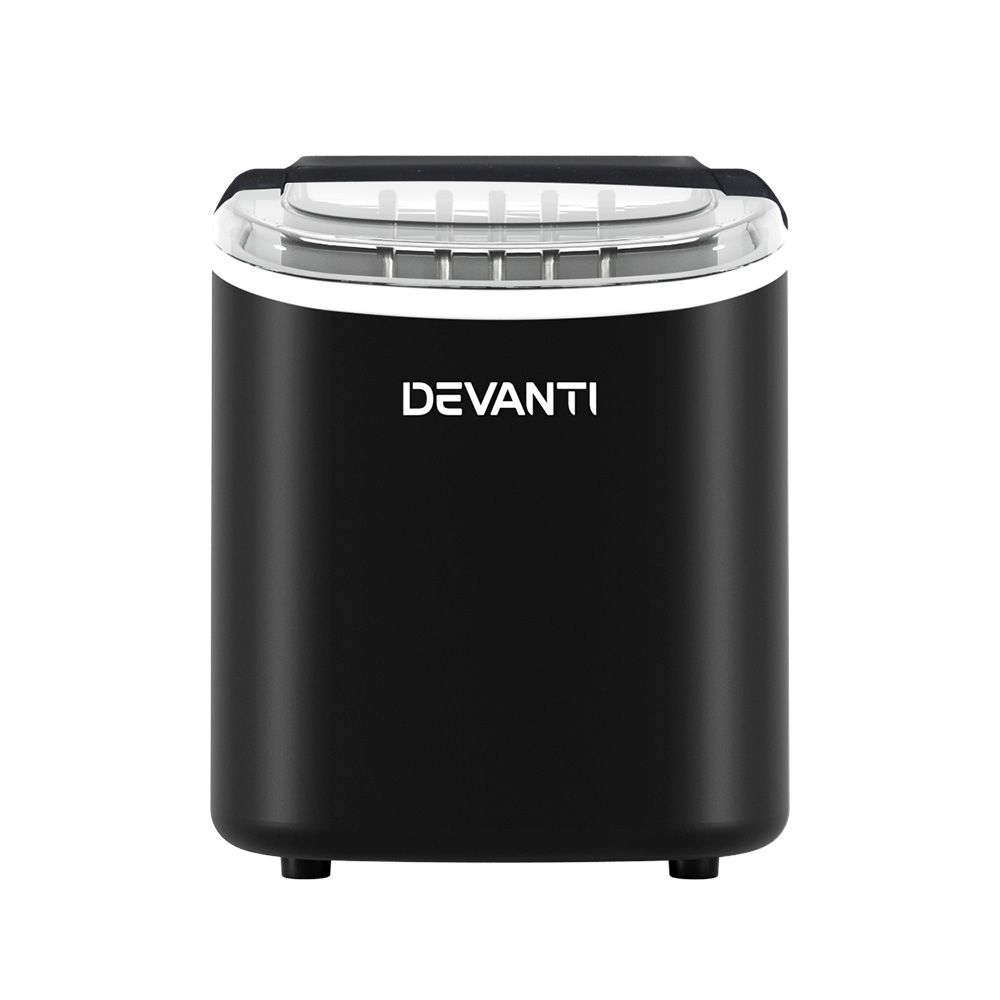 Devanti 12kg Ice Maker Machine w/Self Cleaning Black - SportZone.co.nz