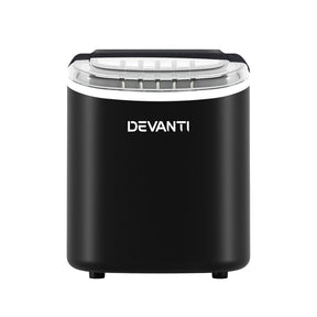 Devanti 12kg Ice Maker Machine w/Self Cleaning Black - SportZone.co.nz