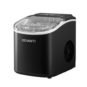 Devanti 12kg Ice Maker Machine w/Self Cleaning Black - SportZone.co.nz