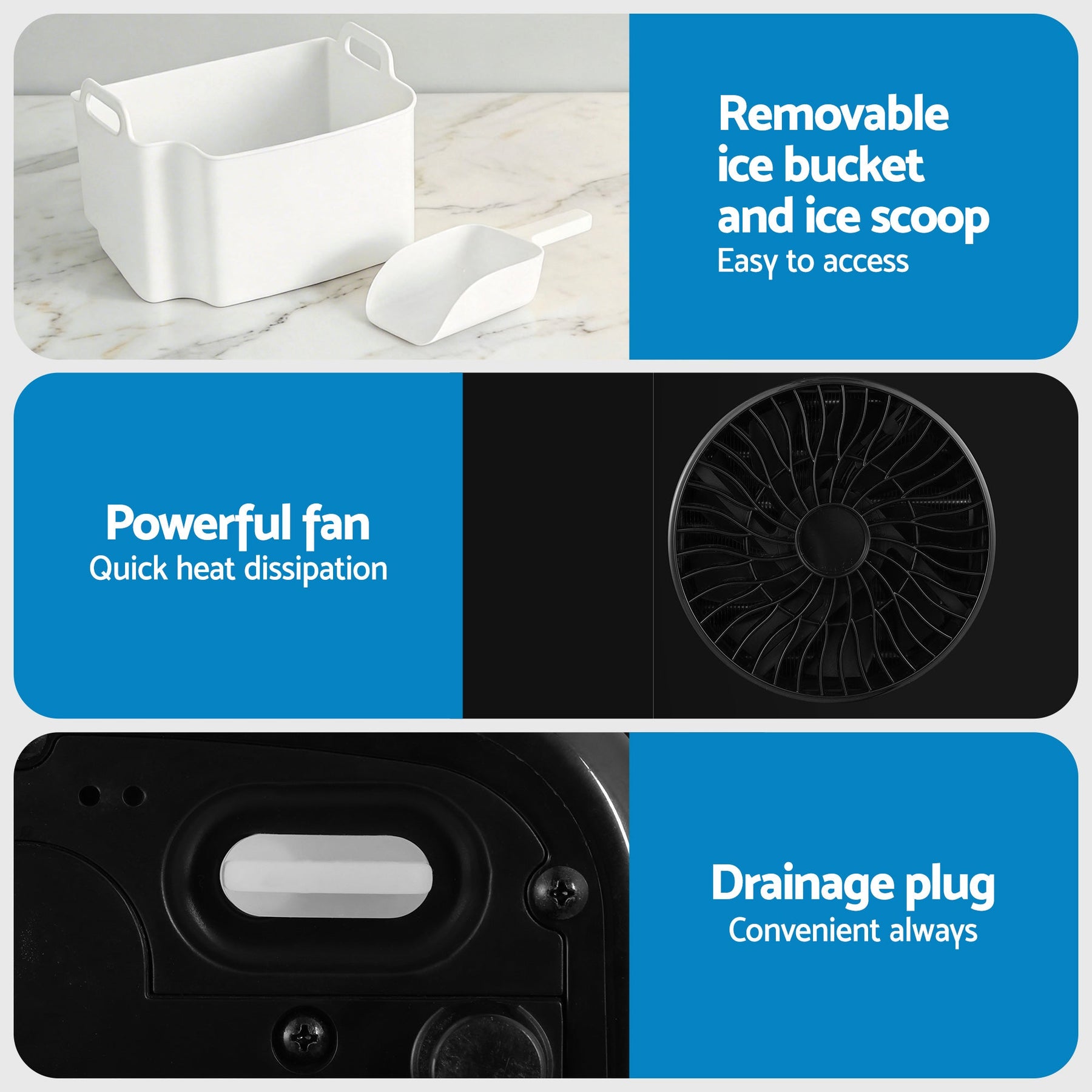 Devanti 15kg Nugget Ice Maker Machine - SportZone.co.nz