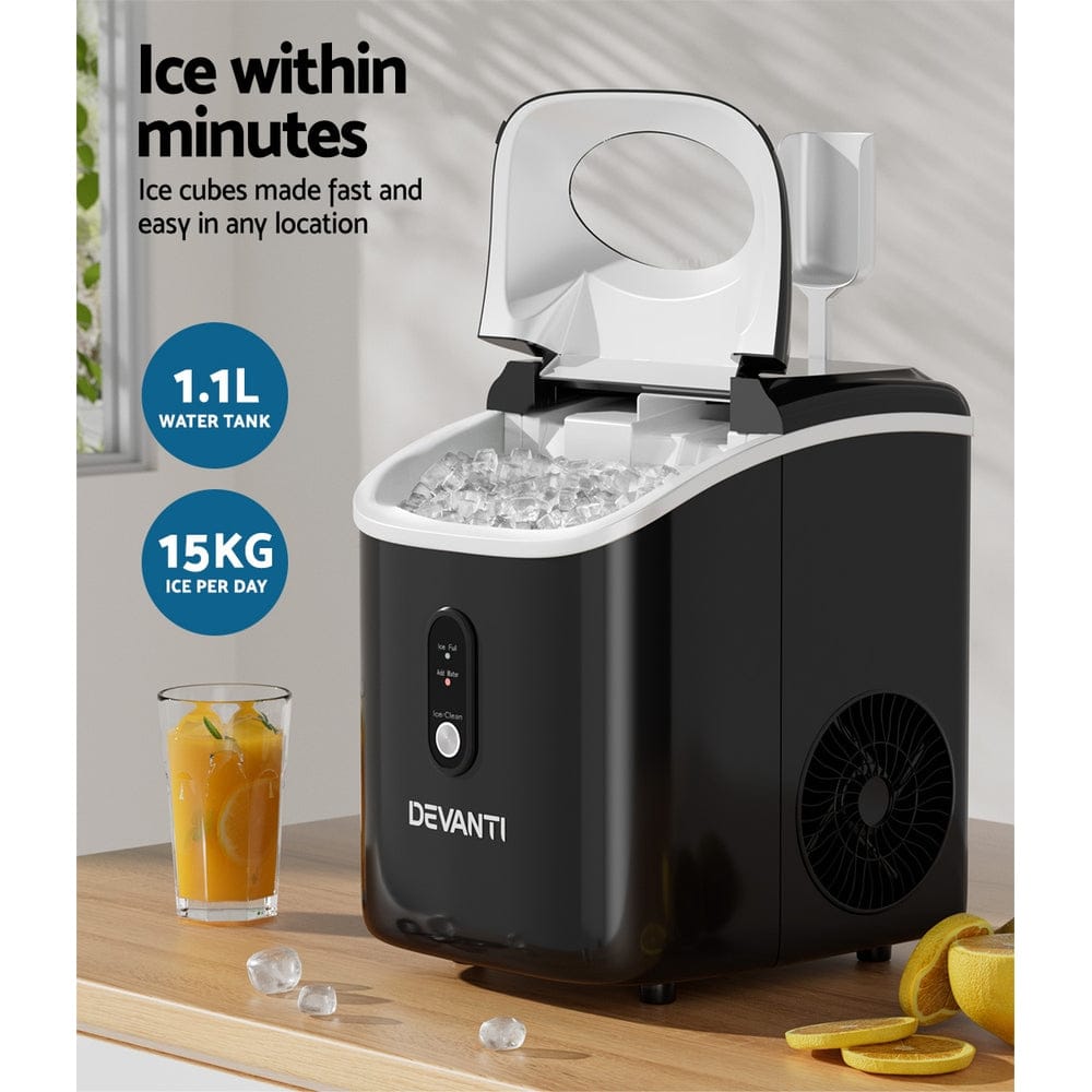 Devanti 15kg Nugget Ice Maker Machine - SportZone.co.nz