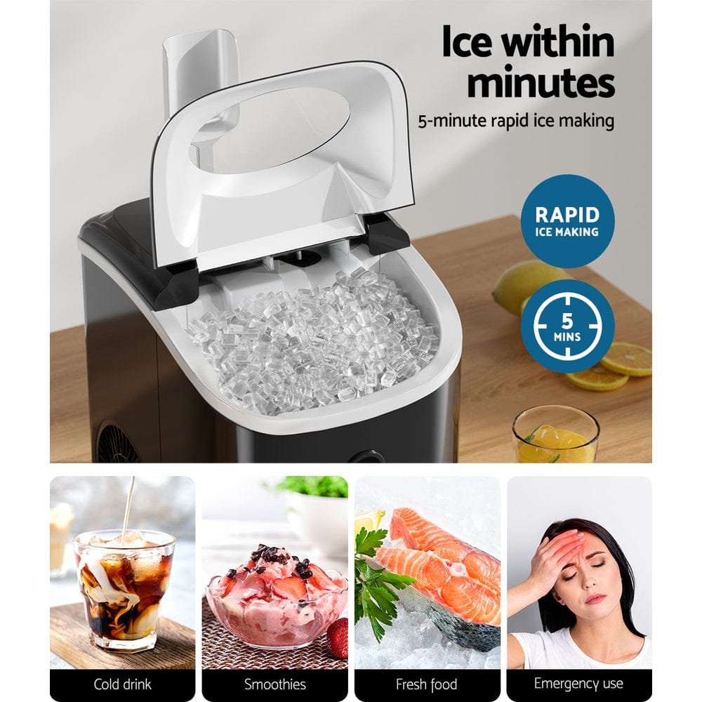 Devanti 15kg Nugget Ice Maker Machine - SportZone.co.nz