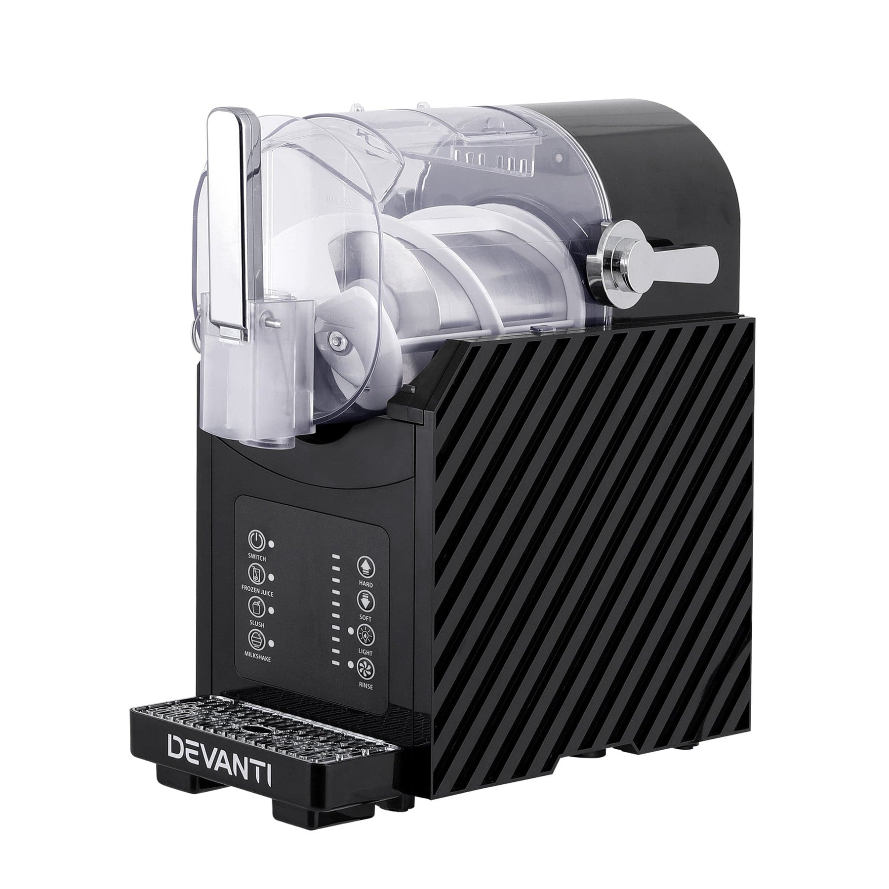 Devanti 1.8L Slushie Machine Maker Frozen Smoothies Milkshakes Black - SportZone.co.nz