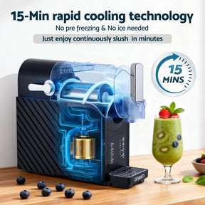 Devanti 1.8L Slushie Machine Maker Frozen Smoothies Milkshakes Black - SportZone.co.nz