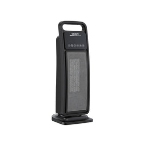 Devanti 2000W Ceramic Tower Heater Space Heaters Indoor Oscillating Black - SportZone.co.nz