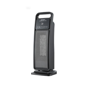 Devanti 2000W Ceramic Tower Heater Space Heaters Indoor Oscillating Black - SportZone.co.nz