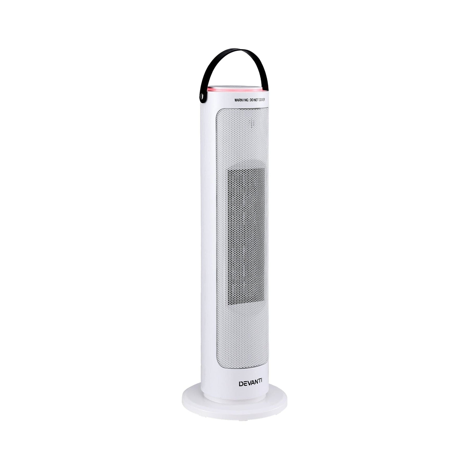 Devanti 2000W Ceramic Tower Heater Space Heaters Oscillating Indoor White - SportZone.co.nz