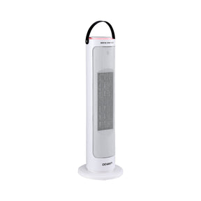 Devanti 2000W Ceramic Tower Heater Space Heaters Oscillating Indoor White - SportZone.co.nz