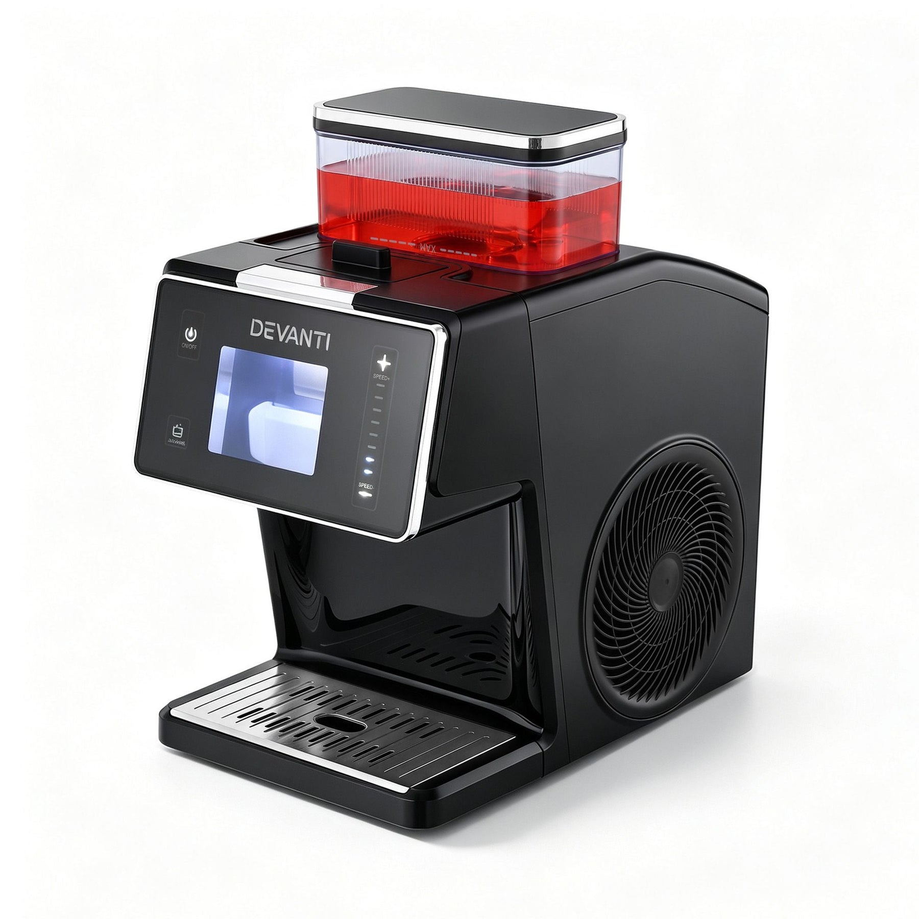 Devanti 20kg/24hr Ice Maker Snowflake Bingsu Shaved Ice Slushie Maker Black - SportZone.co.nz