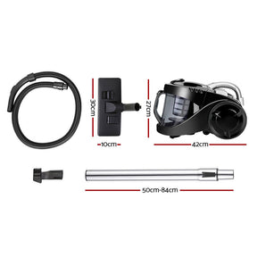 Devanti 2200W Bagless Vacuum Cleaner Black - SportZone.co.nz