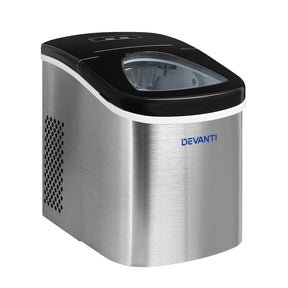 Devanti 2.4L Stainless Steel Portable Ice Cube Maker - SportZone.co.nz