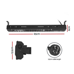 Devanti 2PCS Electric Strip Heater Radiant Infrared Heaters 2000W - SportZone.co.nz